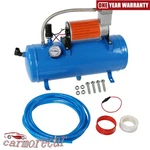 150PSI Air Compressor With 6 Liter Tank Dc 12V For Train Horns Motorhome Tires. Fixed Price $111.83.