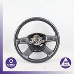 Audi 4L Q7 Steering Wheel Leather Black 4E0419091CM Oem. Fixed Price $66.40.