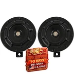 12V 135DB Twin Electric Car Horn High Low Tone Black Kit For Truck Suv Motorcycl. Fixed Price $37.42.