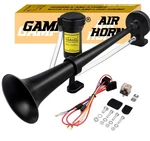 Gampro 12V 150DB Car Air Horns, 18 Inches Chrome Zinc Single Trumpet Black. Fixed Price $57.43.