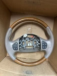 Ford 99-07 Excursion F250 Navigator Leather Wood Wrapped Steering Wheel Audio. Fixed Price $320.00.