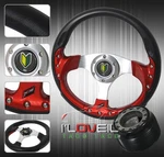 For 84-96 AE86 Corolla Initial Steering Wheel Red + Hub Adapter Kit Horn Set. Fixed Price $44.99.