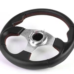 320MM Red Stitch Silver Racing Steering Wheel W/horn Fit 70MM 6-BOLT Hub Adapter. Fixed Price $26.99.
