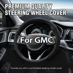 15'' Nappa Leather Steering Wheel Cover For Gmc Yukon Sierra 1500 2500HD 3500HD. Fixed Price $23.99.
