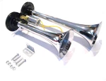 Chrome Metal 120 Db Dual Trumpet Deep Loud Train Air Two Horn Kit Volt. Fixed Price $16.50.