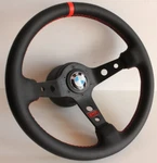 Steering Wheel Fits For Bmw Deep Dish Leather Racing E24 E28 E30 E32 86-92. Fixed Price $197.80.
