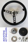 Classic Grant Black Steering Wheel 13 1/2" For 76-95 Jeep CJ5 CJ7 Yj Cherokee. Fixed Price $119.92.