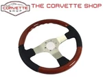 C3 1968-1982 Corvette Steering Wheel Black Leather & Mahogany 1968-82 New X2530. Fixed Price $131.99.