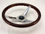 Nardi Steering Wheel Deep Dish Corn 350 Mm Mahogany Wood Polished Classic Horn. Fixed Price $653.74.