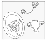 Genuine Volkswagen Steering Wheel 2GJ-419-089-DH-ZEG. Fixed Price $151.33.