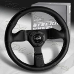 W-power 305MM 12" Black Premium Leather Grip 6-HOLE Spoke Steering Wheel. Fixed Price $89.99.