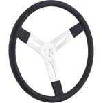 17 Inch Black Cushioned Alum. Steering Wheel, 3 Dish, Spoke, Street. Fixed Price $71.99.