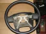 2003-6 Jeep Wrangler Black Leather Steering Wheel ,very NICE,5JG611X9AB,BENT. Fixed Price $109.00.