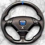 Steering Wheel For Honda Accord CL9 / Acura Tsx Carbon Fiber & Leather. Fixed Price $315.00.