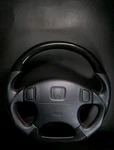 Honda Civic 1996-2000 Flat Bottom Steering Wheel Jdm Carbon Fiber EK9 EJ9 Cust. Fixed Price $256.00.