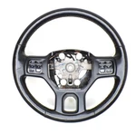 13-18 Dodge Ram 1500 2500 3500 Black Leather Steering Wheel Heated. Fixed Price $359.99.