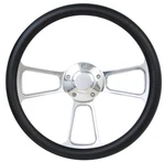 Forever Sharp 14" Black & Polished Billet Steering Wheel With Horn. Fixed Price $143.96.