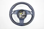 10-16 Porsche Panamera Full Blue Leather Steering Wheel Trim Paddle Shift Oem. Fixed Price $276.00.