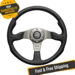 Momo RCE35BK1B 3-SPOKE Race Series Leather Steering Wheel. Fixed Price $259.00.