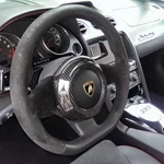Fits Lamborghini Gallardo 04-14 Carbon Fiber Steering Wheel Center Cover. Fixed Price $189.99.