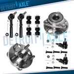 Front Wheel Bearing Hub Tie Rod Sway Bar Kit For Chevy Cavalier Pontiac Sunfire. Fixed Price $98.09.