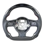 Carbon Fiber Led Flat Sport Steering Wheel For Audi Tts Ttrs R8 2007-2015. Fixed Price $529.00.