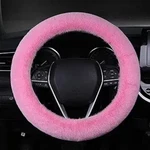 Fluffy Pink 15" Universal Steering Wheel Cover For Winter Warmth, Color:. Fixed Price $11.99.