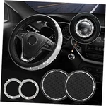 Diamond Bling Steering Wheel Cover For Women Universal Fit 15 Inch, Pack. Fixed Price $42.59.