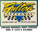 Fulton Speedway - Vintage Original Vinyl Decal Sticker Racing. Fixed Price $9.50.