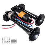 Electric Air For Truck 150DB Super Loud Black Horns Dual Trumpet With Compr. Fixed Price $49.98.