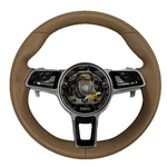 Porsche Macan Oem Tan Leather Steering Wheel 95B419091N 2015-2018. Fixed Price $195.00.