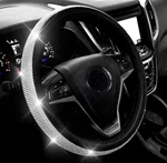 Best Diamond Leather Steering Wheel Cover With Bling Crystal Rhinestones Gift. Fixed Price $14.95.