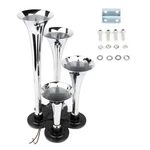 4 Trumpet Deep Loud Train Air Horn Kit Chrome Metal 12V 150 Db. Fixed Price $30.19.
