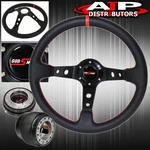 Adapter For 84-89 AE86 + Deep Dish Black Steering Wheel Slim Quick Release. Fixed Price $63.14.