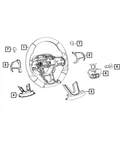 Genuine Mopar Steering Wheel 6VD93YSAAA. Fixed Price $875.88.