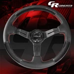 Nrg ST-010CFRS Racing 350MM 6-BOLT Leather Accent Red Stitch Steering Wheel. Fixed Price $320.00.