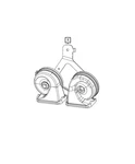 Genuine Mopar Horn And Bracket 68477502AA. Fixed Price $41.08.