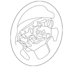 Genuine Nissan Steering Wheel 48430-9FU3A. Fixed Price $1122.86.