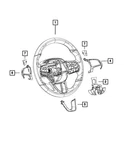 Genuine Mopar Steering Wheel Bezel 5SQ20JSLAA. Fixed Price $86.83.