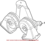 Genuine Oem Mopar Horn For Ram 1500 Classic 68290864AB. Fixed Price $60.41.