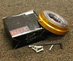 Rdt Gold 6 Hole Universal Steering Wheel 1" Short Quick Release Adaptor. Fixed Price $28.69.