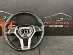 13-14 Mercedes C300 Black Leather Wrapped Steering Wheel W/accessory Controls. Fixed Price $125.00.