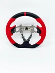 Buddy Club Sport Steering Wheel "time Attack" Red Leather Honda Civic (12-15). Fixed Price $460.00.