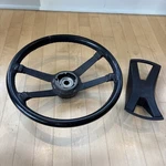 Porsche Original Steering Wheel Date 1971 Leather Re- Wrapped 914-347-805. Fixed Price $325.00.