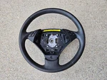 2006-2007 Bmw E60 525I 530I 550I Oem Steering Wheel Black Leather Stitching. Fixed Price $97.86.