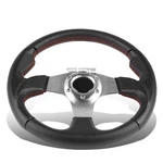 Universal Fit Silver Red Stitching 320MM Pvc Leather Lightweight Steering Wheel. Fixed Price $25.49.