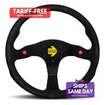 Momo Automotive R1980/35S, One Mod Steering Wheel Black Suede Performance Par. Fixed Price $377.12.