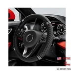 Bling Car Steering Wheel Cover, 15 Inch Sparkly Rhinestone Soft Leather Black. Fixed Price $16.52.