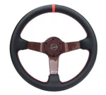 Nrg - 350MM Red Carbon Fiber Steering Wheel W/ Leather Stripe & Stitching. Fixed Price $352.00.