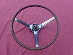 1964-67 Mopar Simulated Woodgrain Steering Wheel, Nice! 2530250 Dodge Plymouth. Fixed Price $499.99.